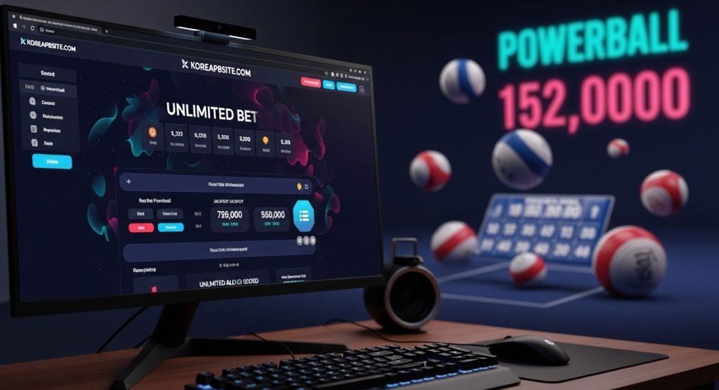 파워볼게임 실시간 라이브 중계 화면, 파워볼 추첨 결과 화면