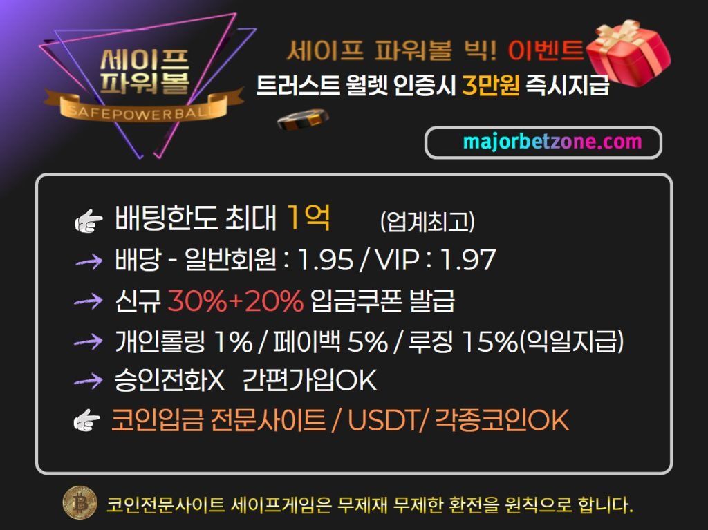 한도 없는 고액 배팅을 보장하는 안전 검증 메이저사이트 로고 모음